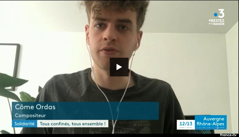 Côme Ordas Live Interview France 3